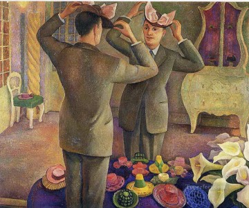 Diego Rivera Painting - the millennium potrait of henri de chatillon 1944 Diego Rivera